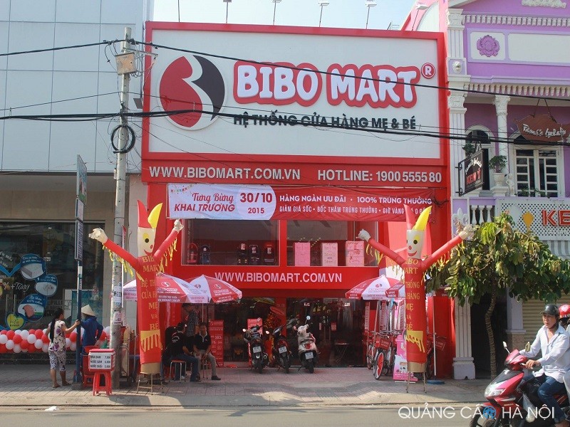Làm biển quảng cáo siêu thị BIBO MART